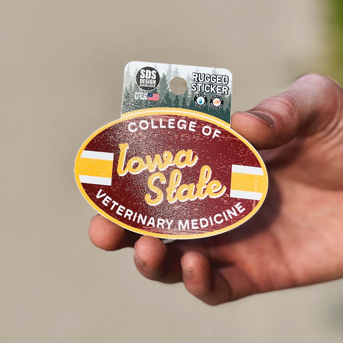 College of Veterinary Medicine Rugged Sticker (2.25"x3.5")